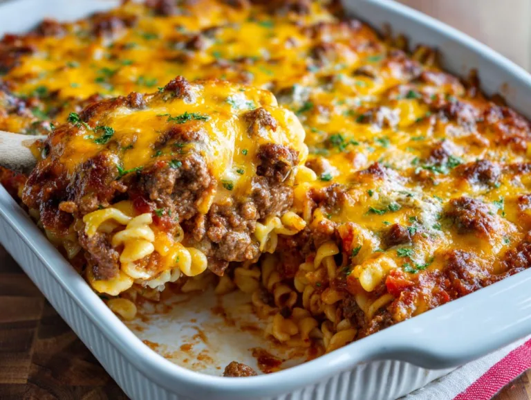 Cheesy Beef Noodle Casserole