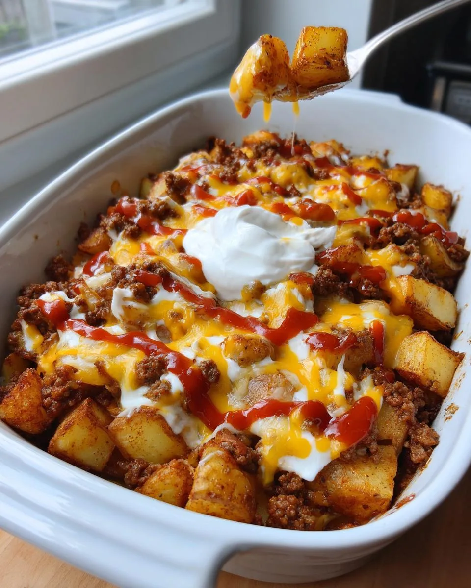 Cheesy Beef Potato Bake - detail 3