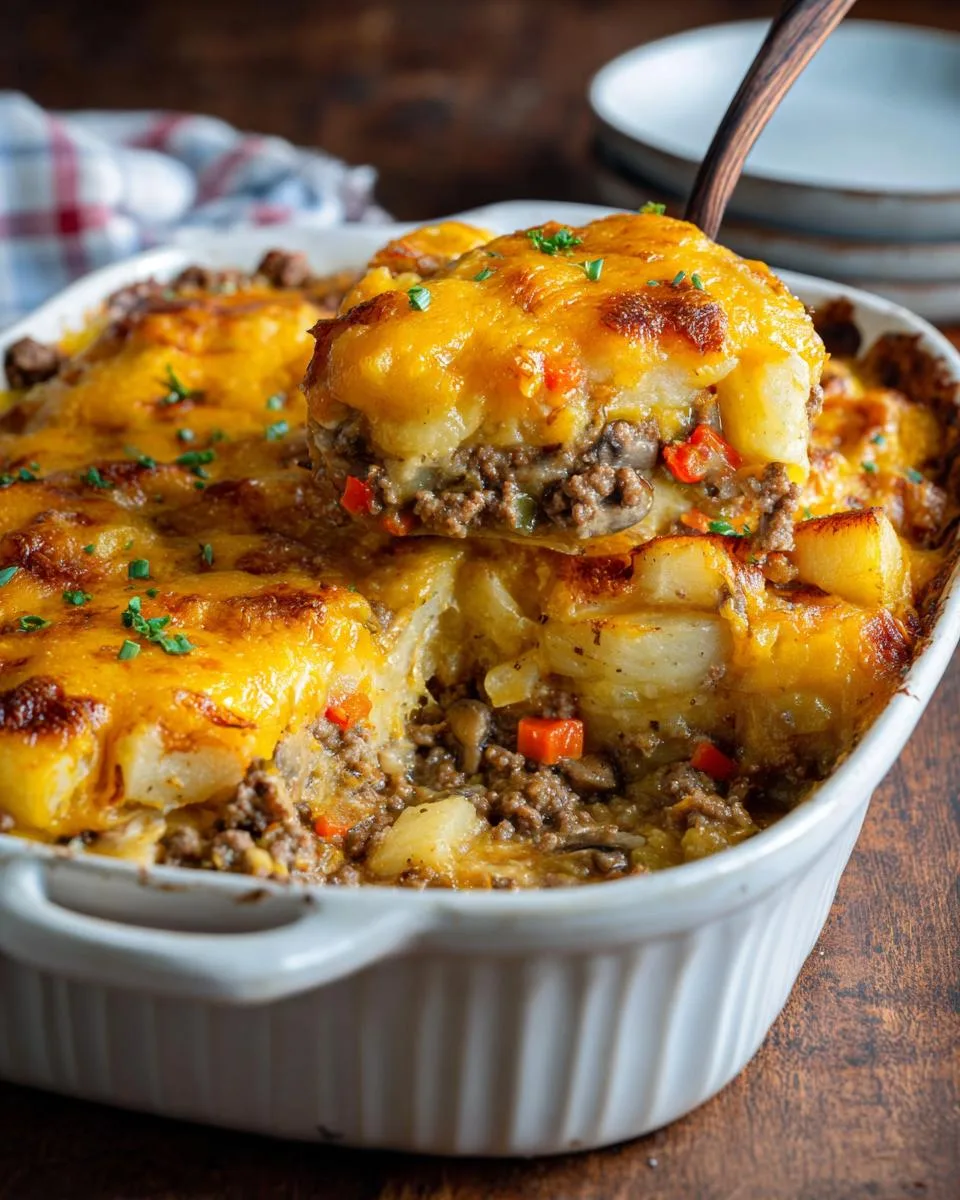 Cheesy Beef Potato Casserole - detail 2