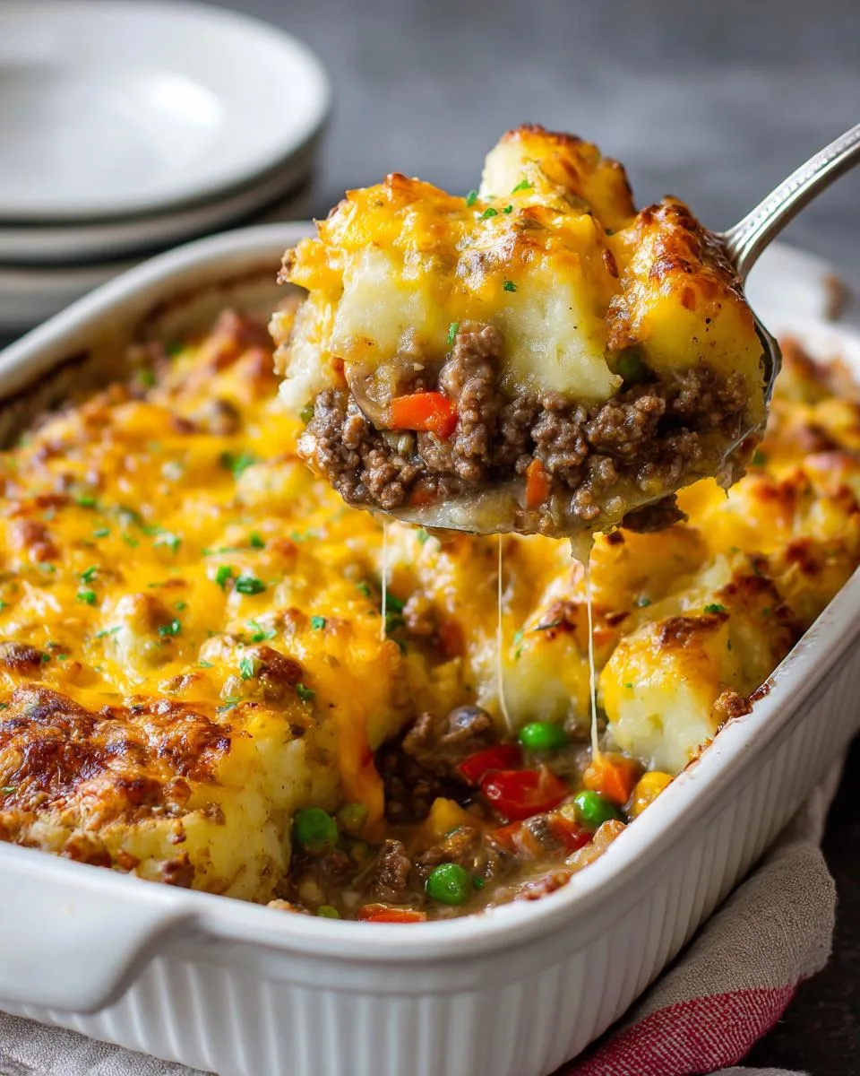 Cheesy Beef Potato Casserole - detail 4