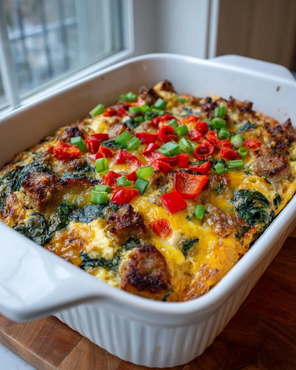 Cheesy Egg Rice Breakfast Bake - detail 2