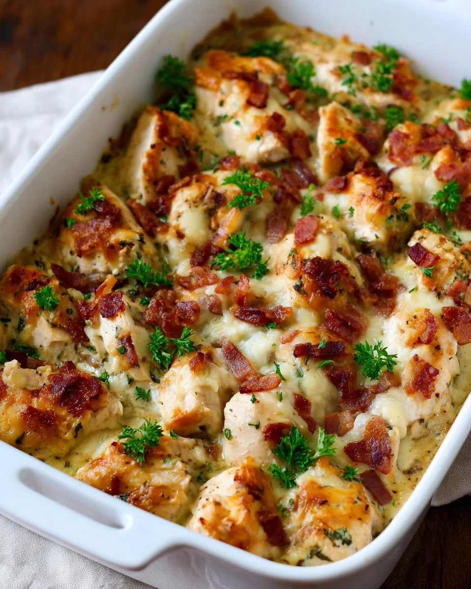 Chicken Bacon Alfredo Bake - detail 3
