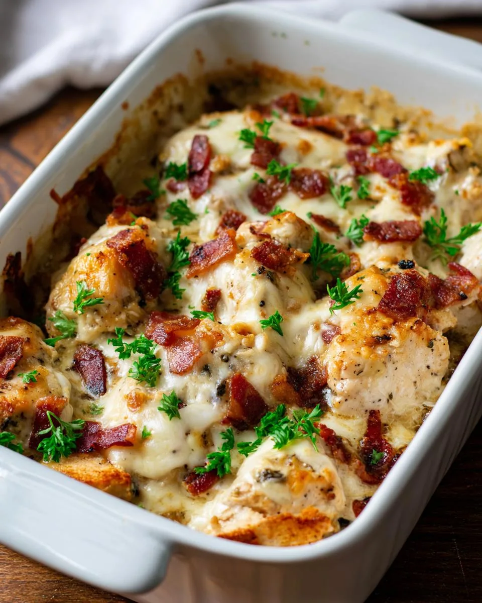 Chicken Bacon Alfredo Bake - detail 4