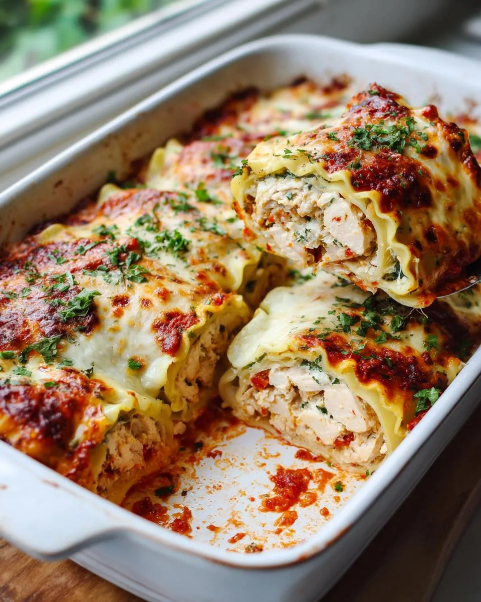 Chicken Lasagna Roll Ups - detail 1
