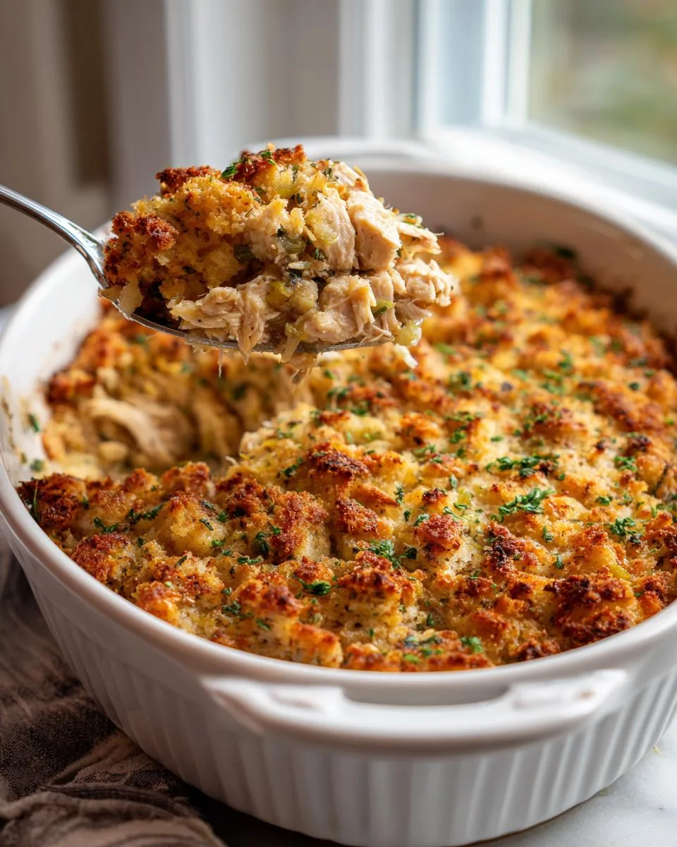 Irresistible Chicken Stuffing Bake in Just 45 Minutes