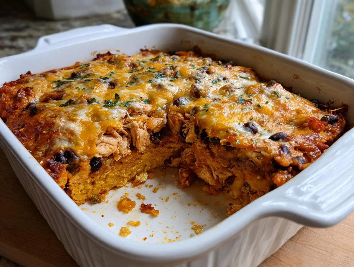 Cheesy Chicken Taco Casserole Ready in Just 30 Minutes