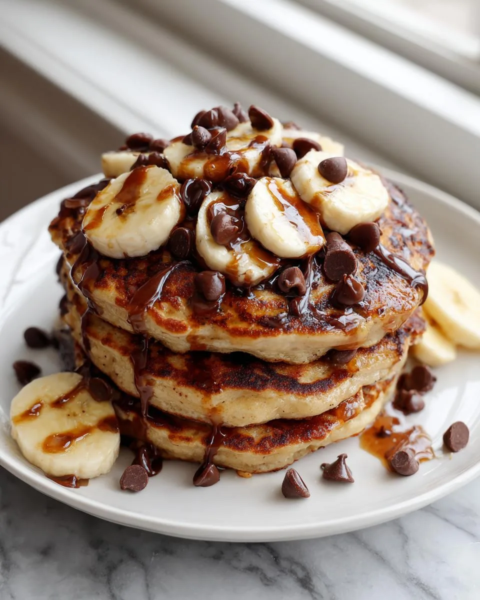 Chocolate Banana Protein Pancakes - detail 2