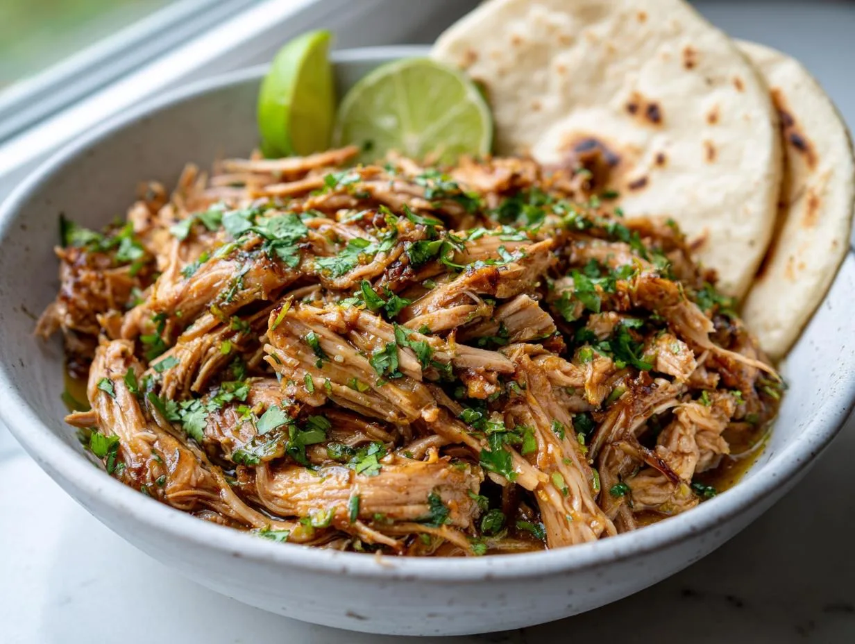 Juicy Delicious 6-Hour Cilantro Lime Pork Crockpot Recipe