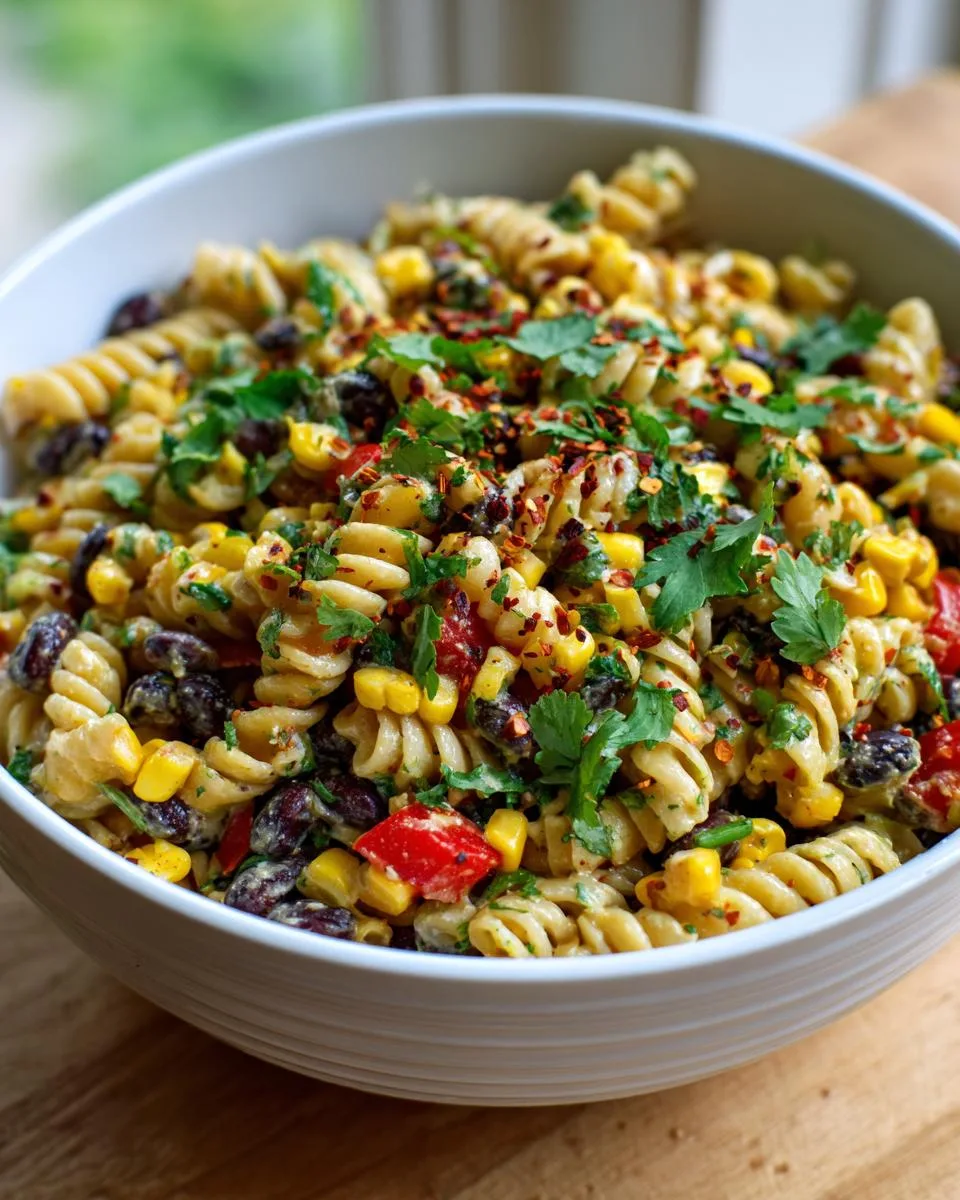 Corn Black Bean Pasta Salad - detail 1