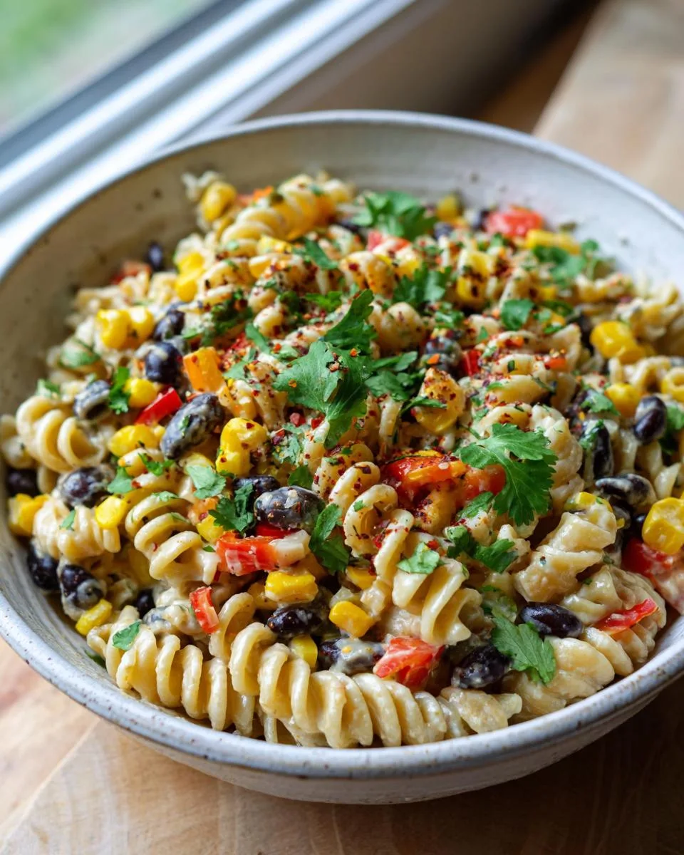 Corn Black Bean Pasta Salad - detail 3