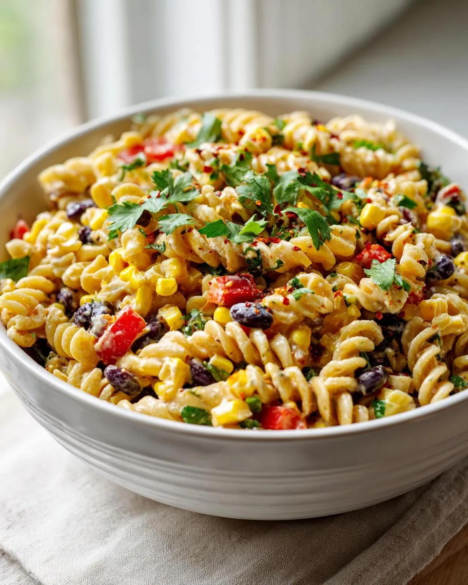 Corn Black Bean Pasta Salad - detail 4