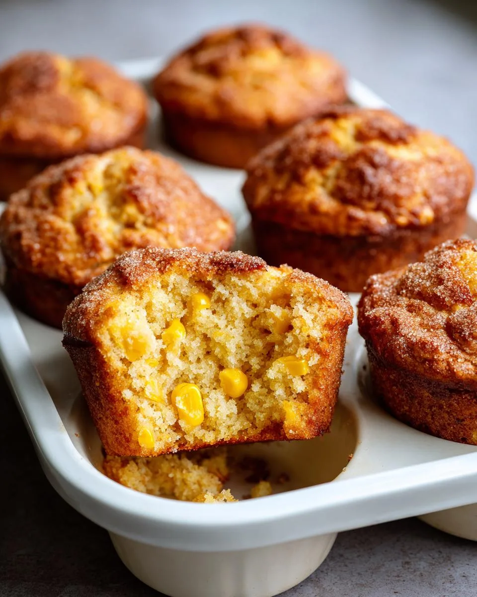 Cornbread Breakfast Muffins - detail 2