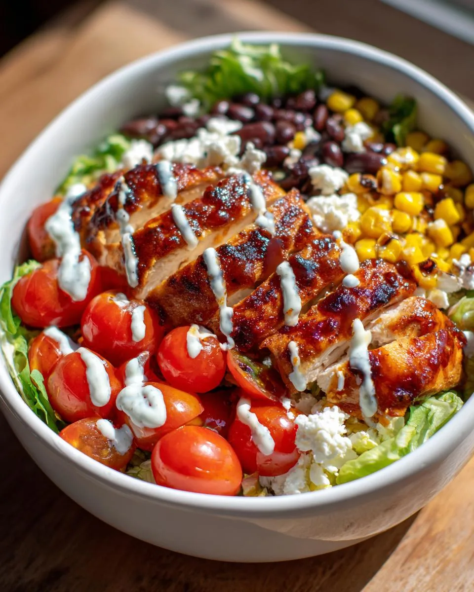 Cottage Cheese BBQ Chicken Salad - detail 1