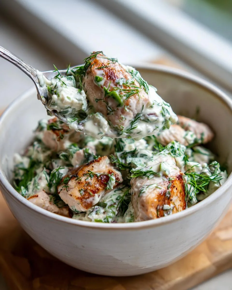 Cottage Cheese Caesar Chicken Salad - detail 1