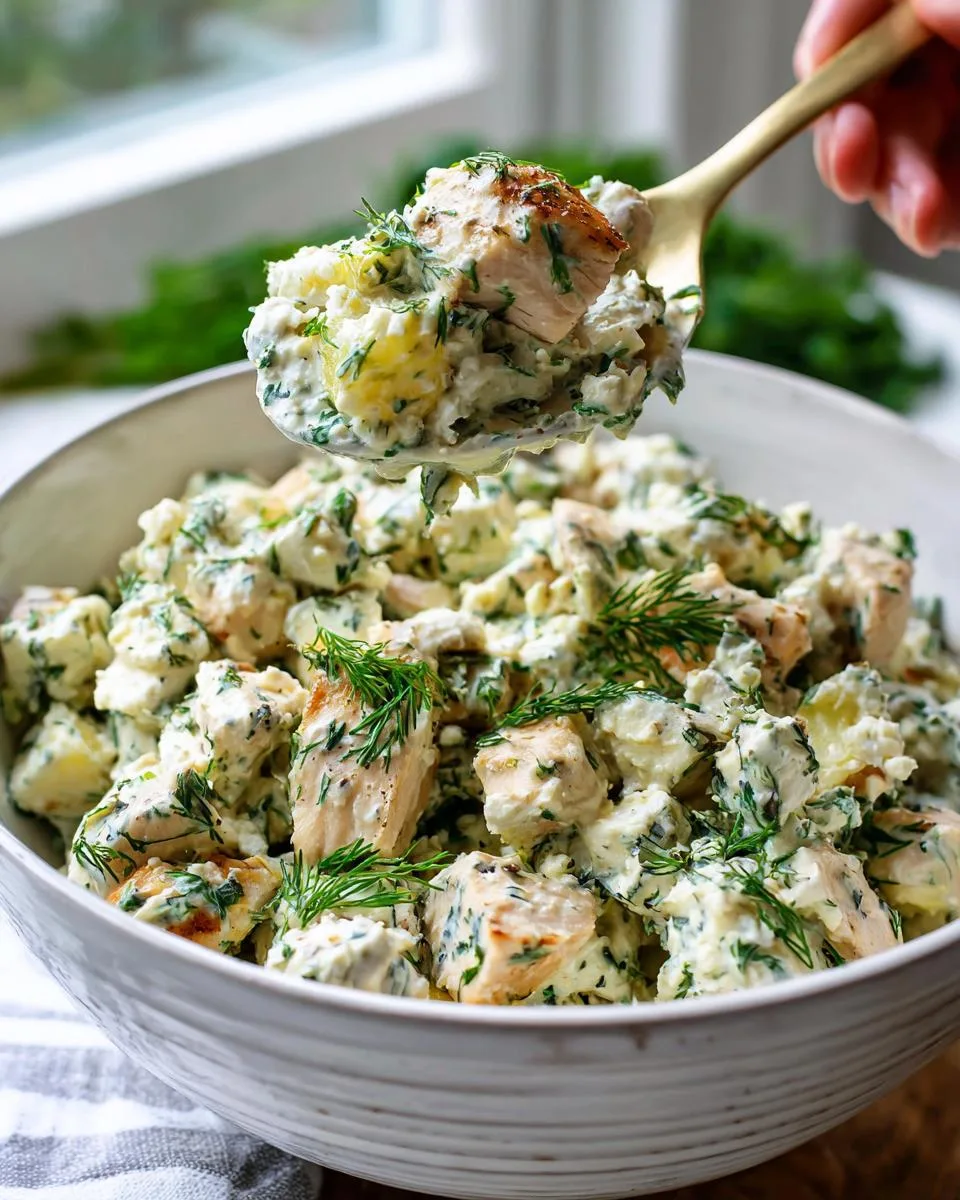 Cottage Cheese Caesar Chicken Salad - detail 2
