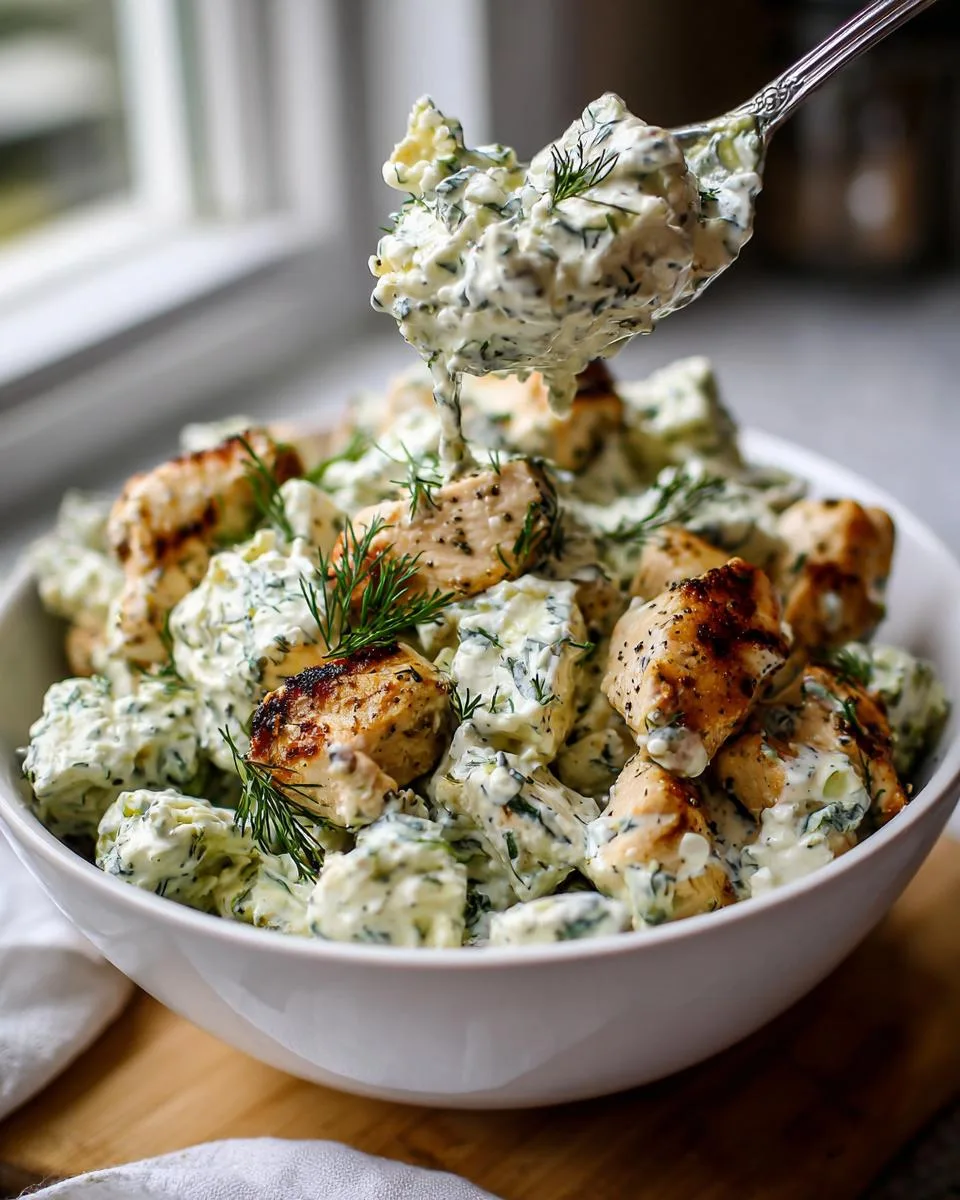 Cottage Cheese Caesar Chicken Salad - detail 3