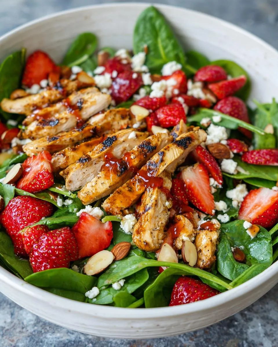 Cottage Cheese Strawberry Chicken Salad - detail 1