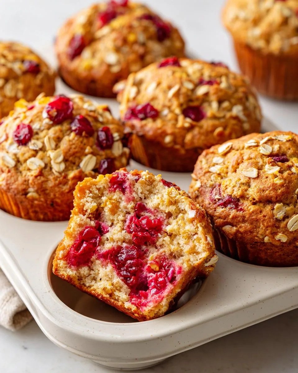 Cranberry Orange Oat Muffins - detail 2
