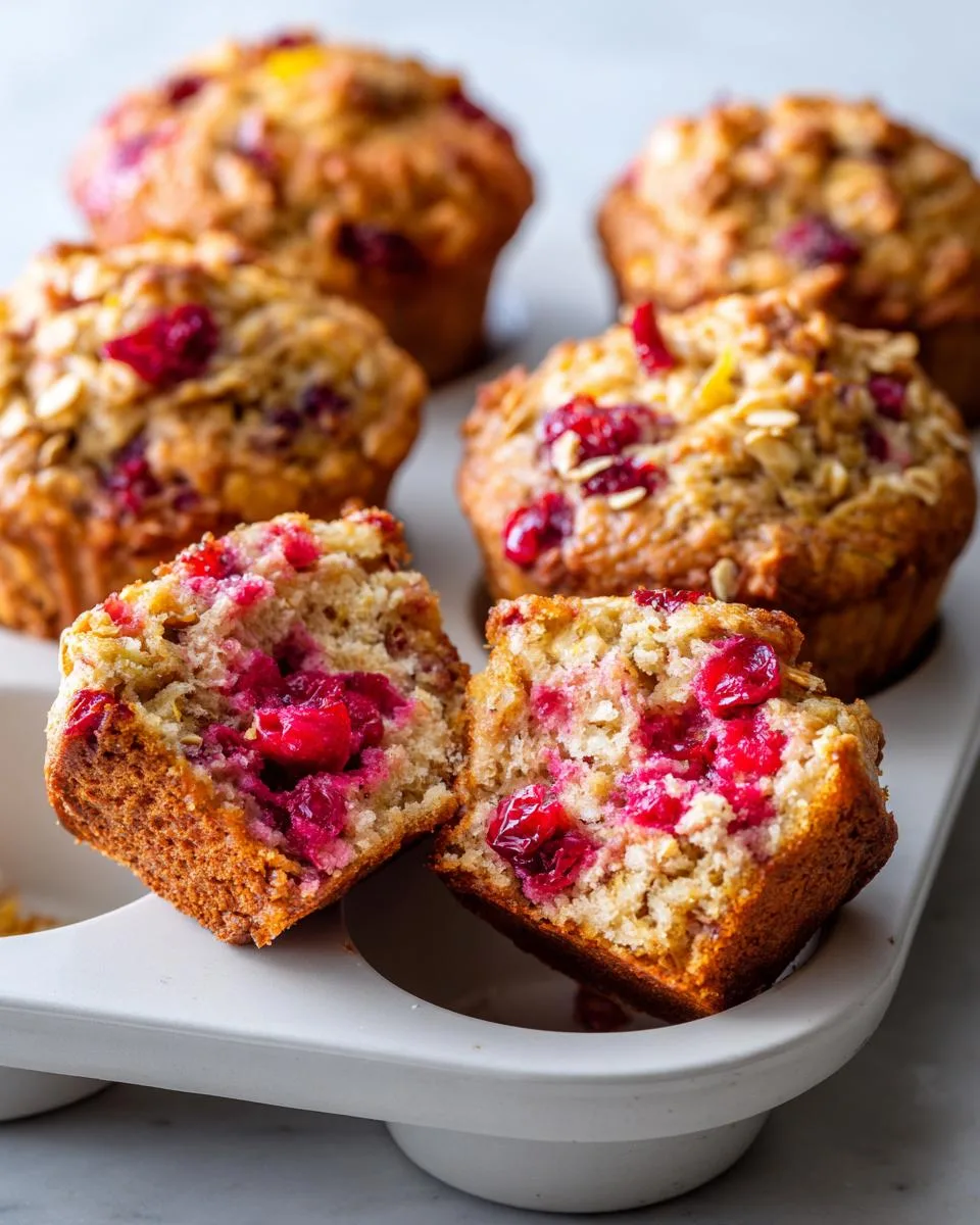 Cranberry Orange Oat Muffins - detail 3