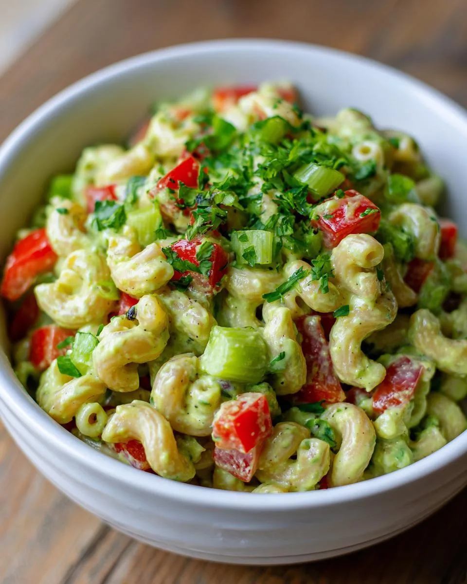 Creamy Avocado Macaroni Salad Recipe - detail 1
