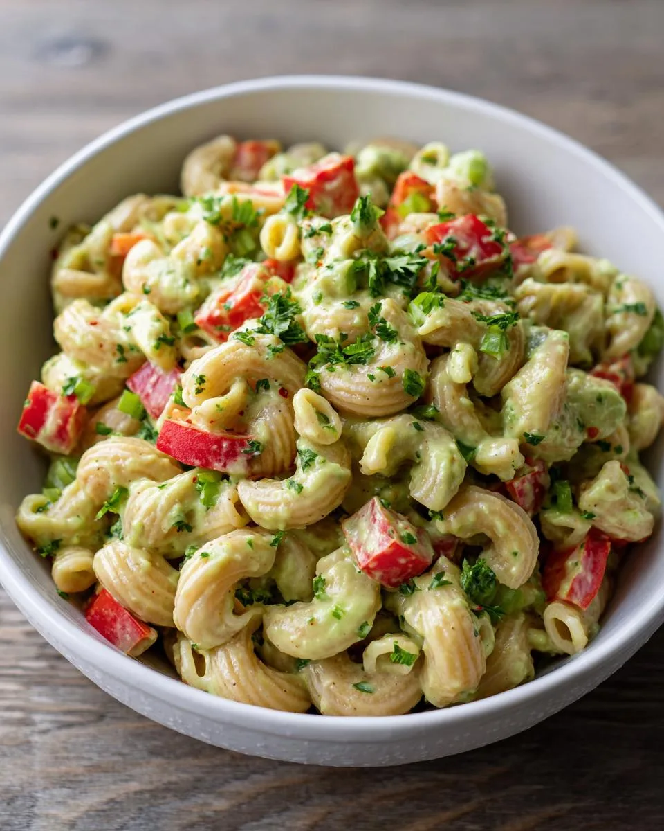 Creamy Avocado Macaroni Salad Recipe - detail 2