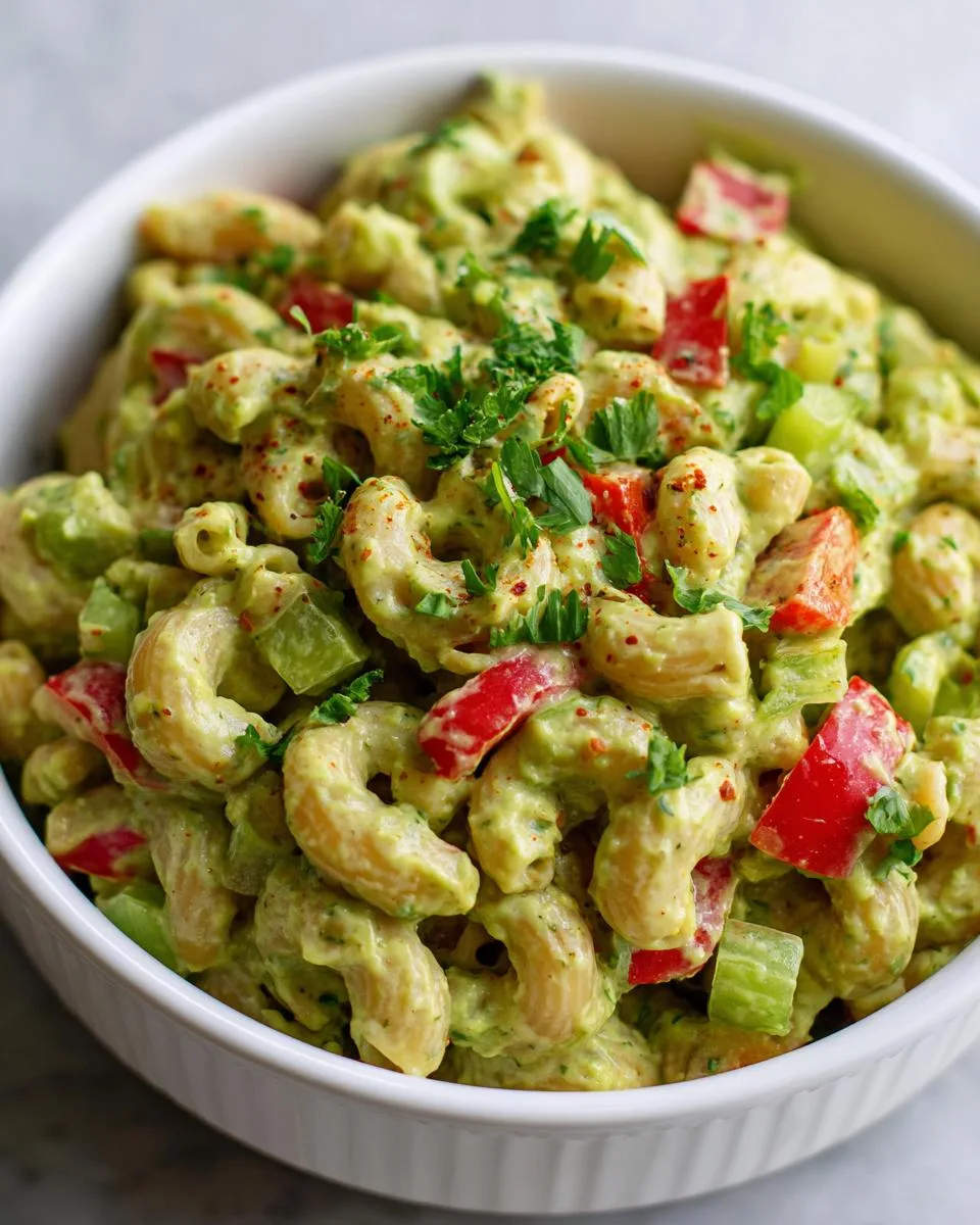 Creamy Avocado Macaroni Salad Recipe - detail 3