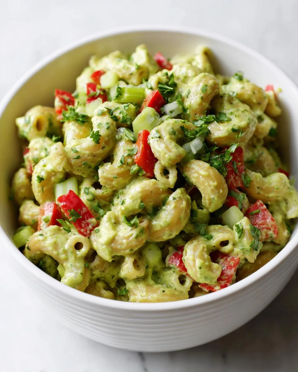 Creamy Avocado Macaroni Salad Recipe - detail 4