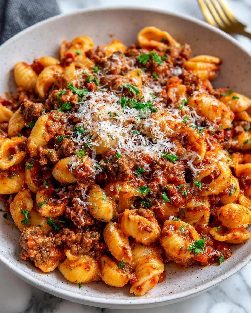 Creamy Beef and Shells - detail 3