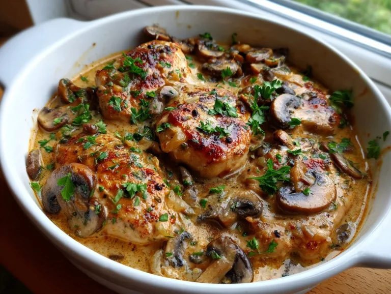 Creamy Chicken Stroganoff