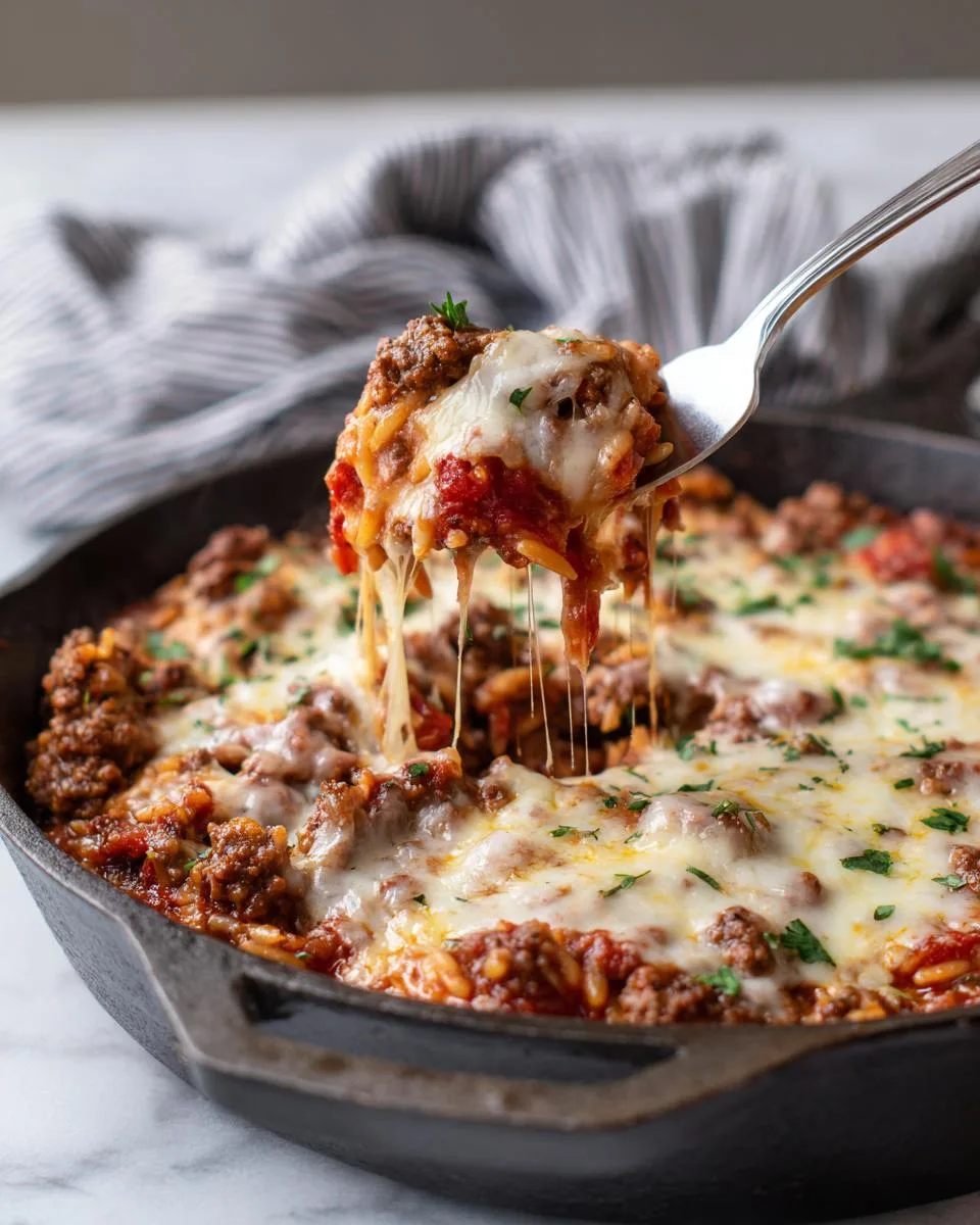 Creamy Ground Beef Orzo - detail 1