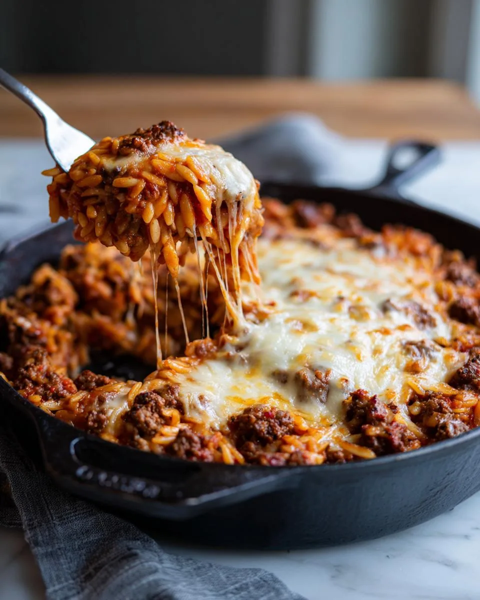 Creamy Ground Beef Orzo - detail 2