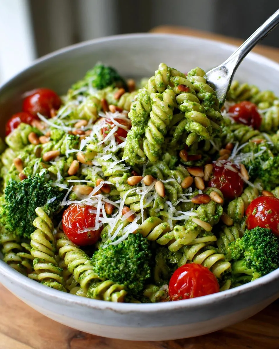 Creamy Pesto Veggie Pasta Salad - detail 3