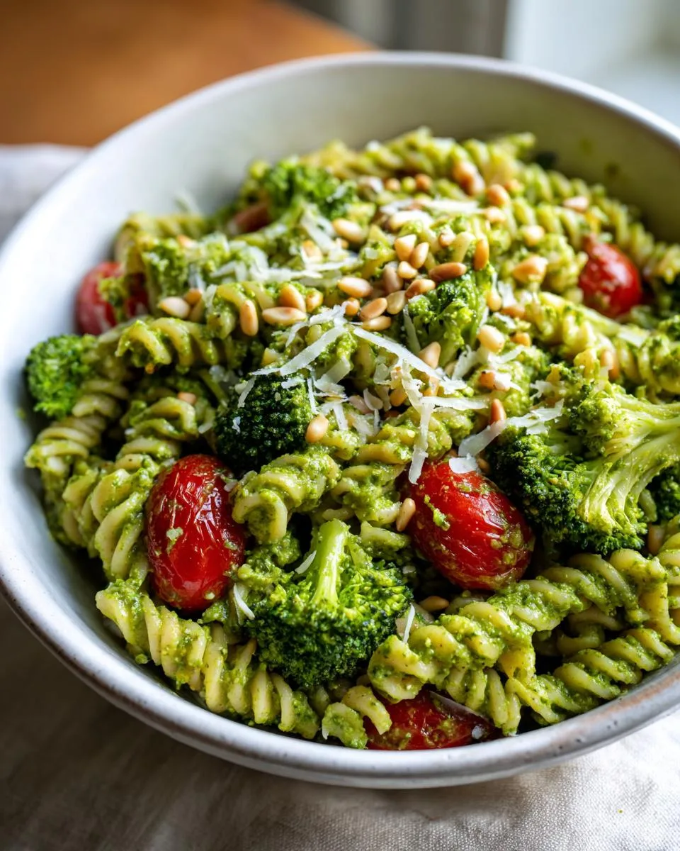 Creamy Pesto Veggie Pasta Salad - detail 4