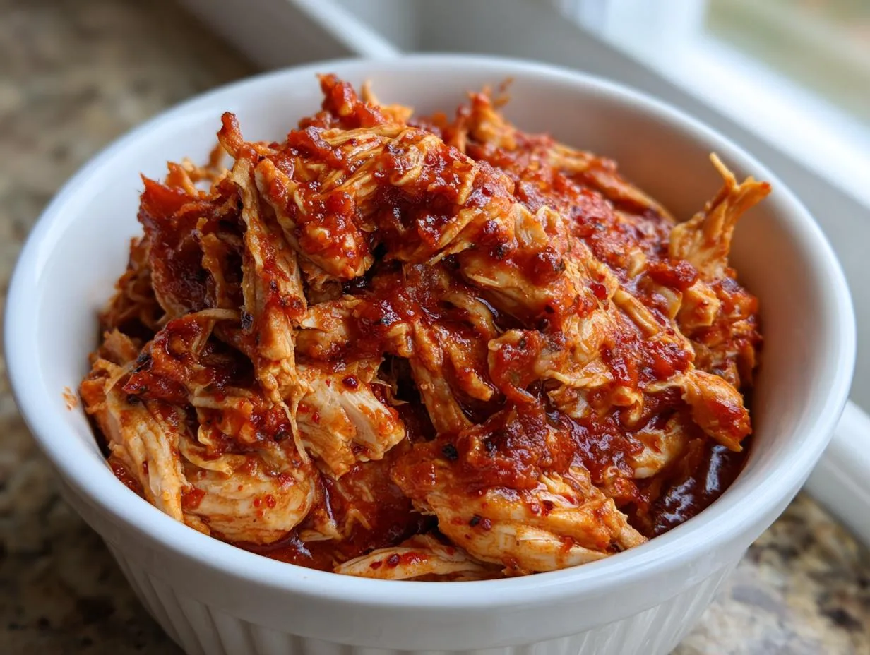 Delicious 3-Ingredient Crockpot Salsa Chicken Recipe