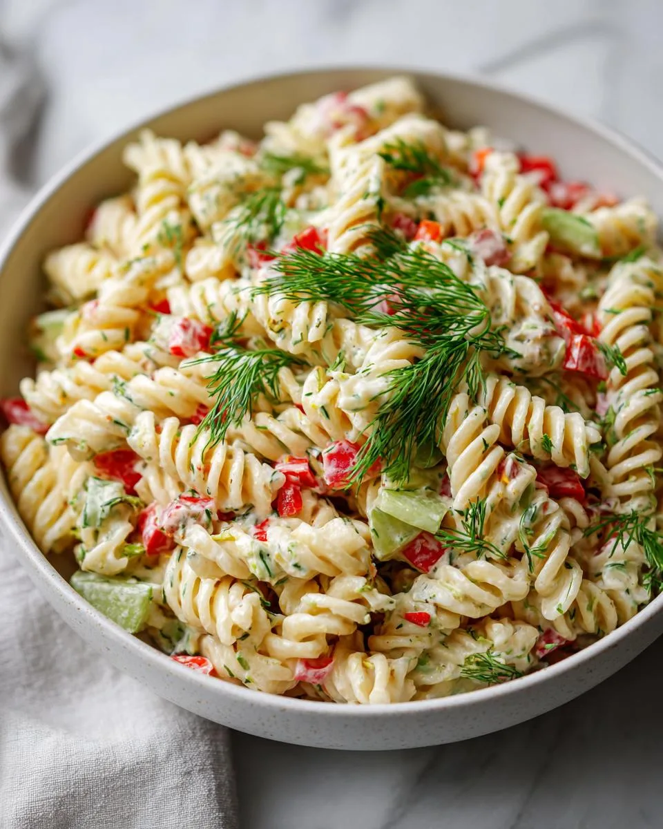 Dill Pickle Pasta Salad Recipe - detail 4
