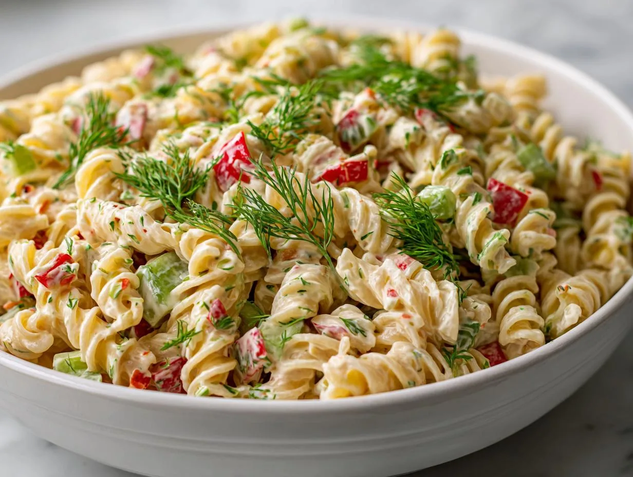 20-Minute Dill Pickle Pasta Salad Recipe You’ll Crave