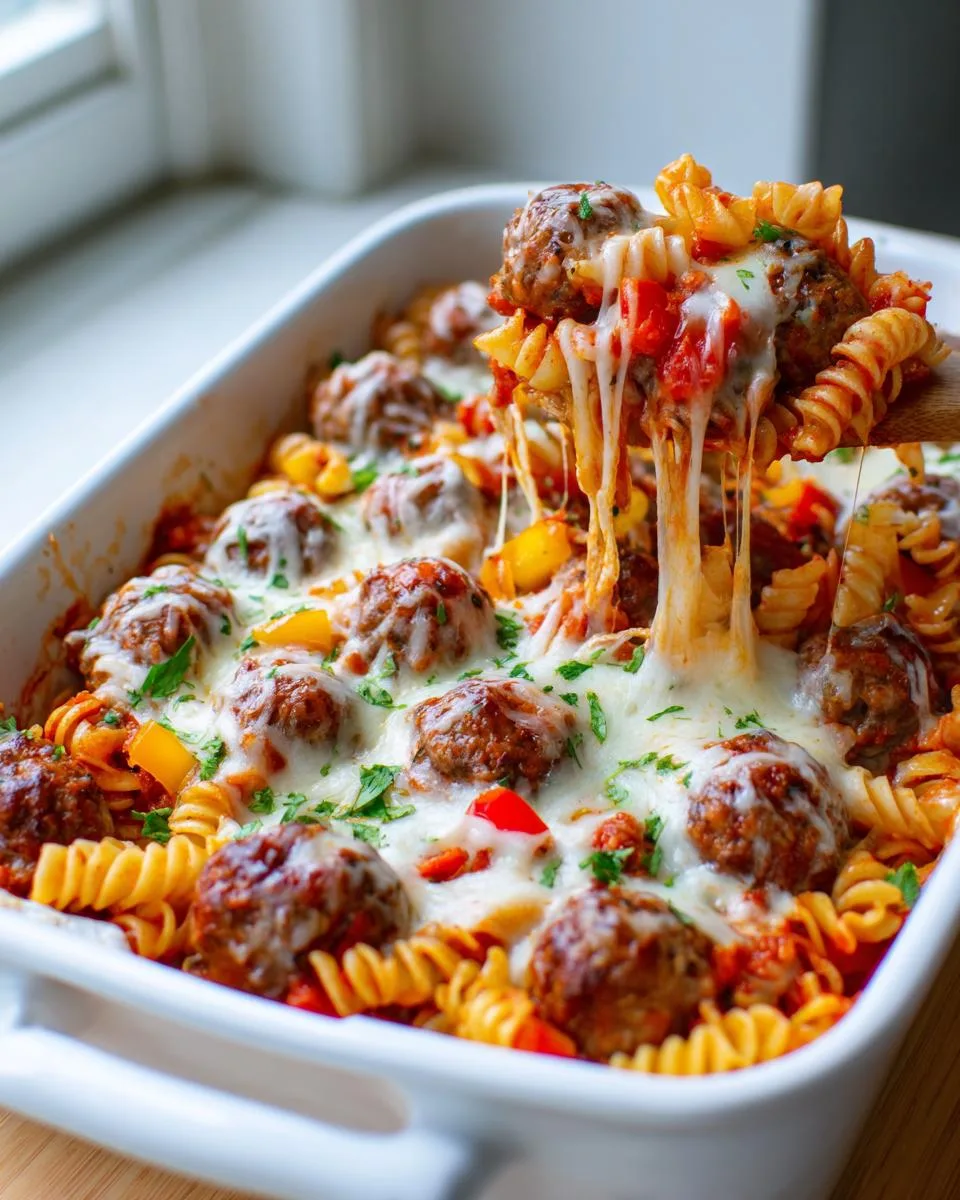 Dump and Bake Meatball Casserole - detail 3