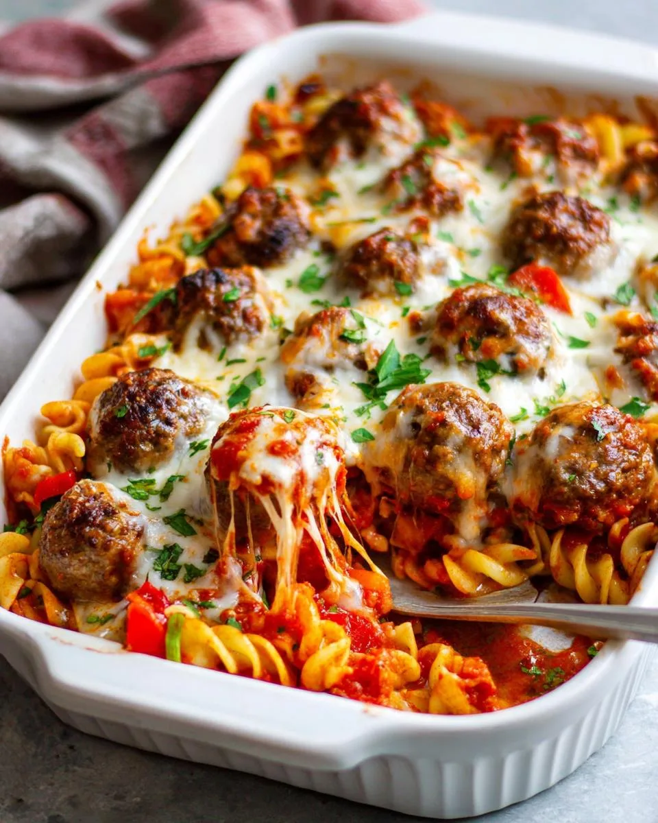 Dump and Bake Meatball Casserole - detail 4