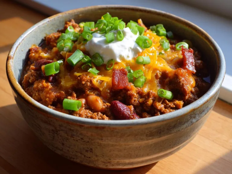 Easy Homemade Beef Chili