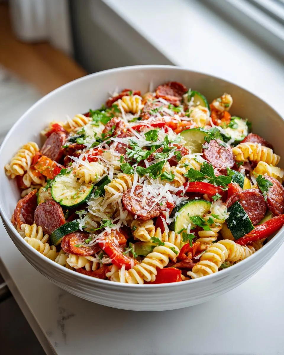 Fresh Summer Pasta Salad Recipe - detail 3