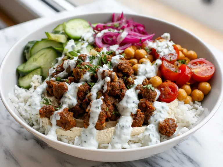 Greek Beef Bowls