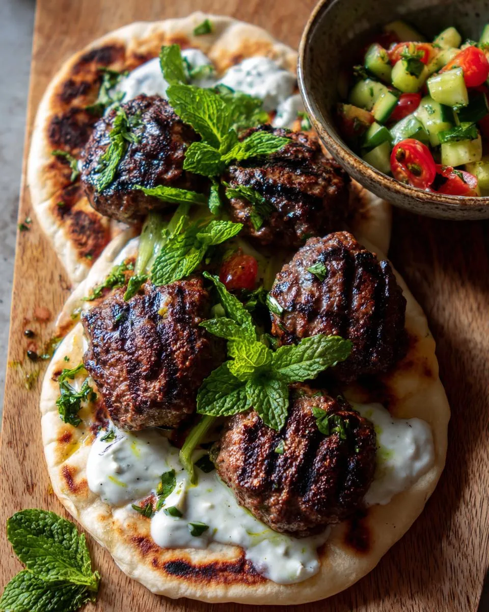 Grilled Ground Beef Kofta - detail 1