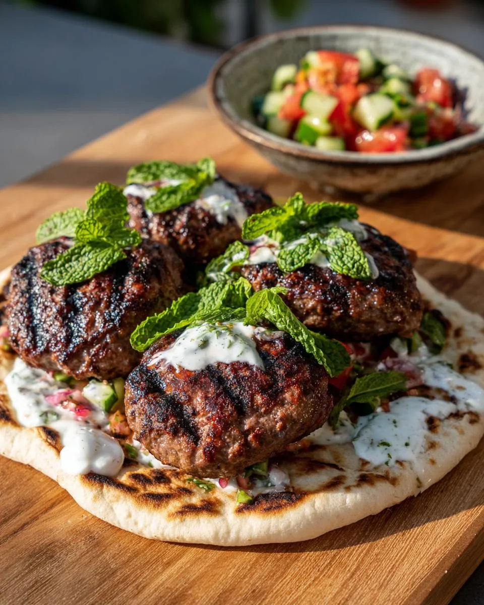 Grilled Ground Beef Kofta - detail 2
