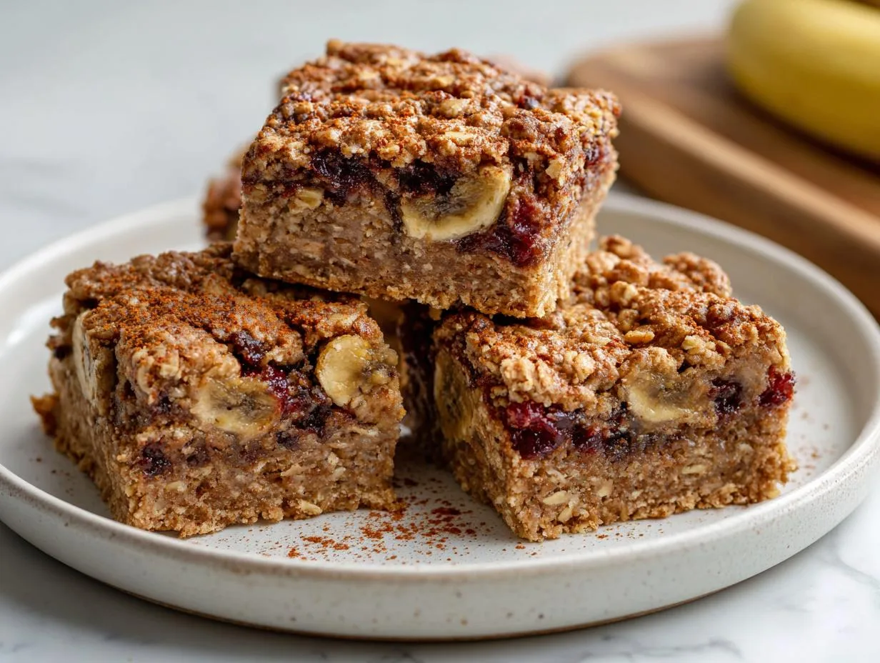 5-Ingredient Healthy Oatmeal Cookie Bars That Taste Divine