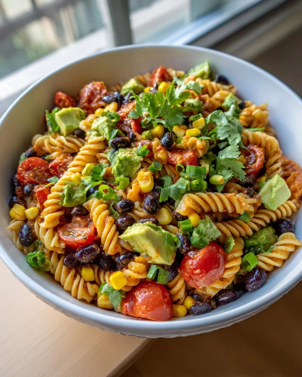Healthy Taco Pasta Salad Bowl - detail 1