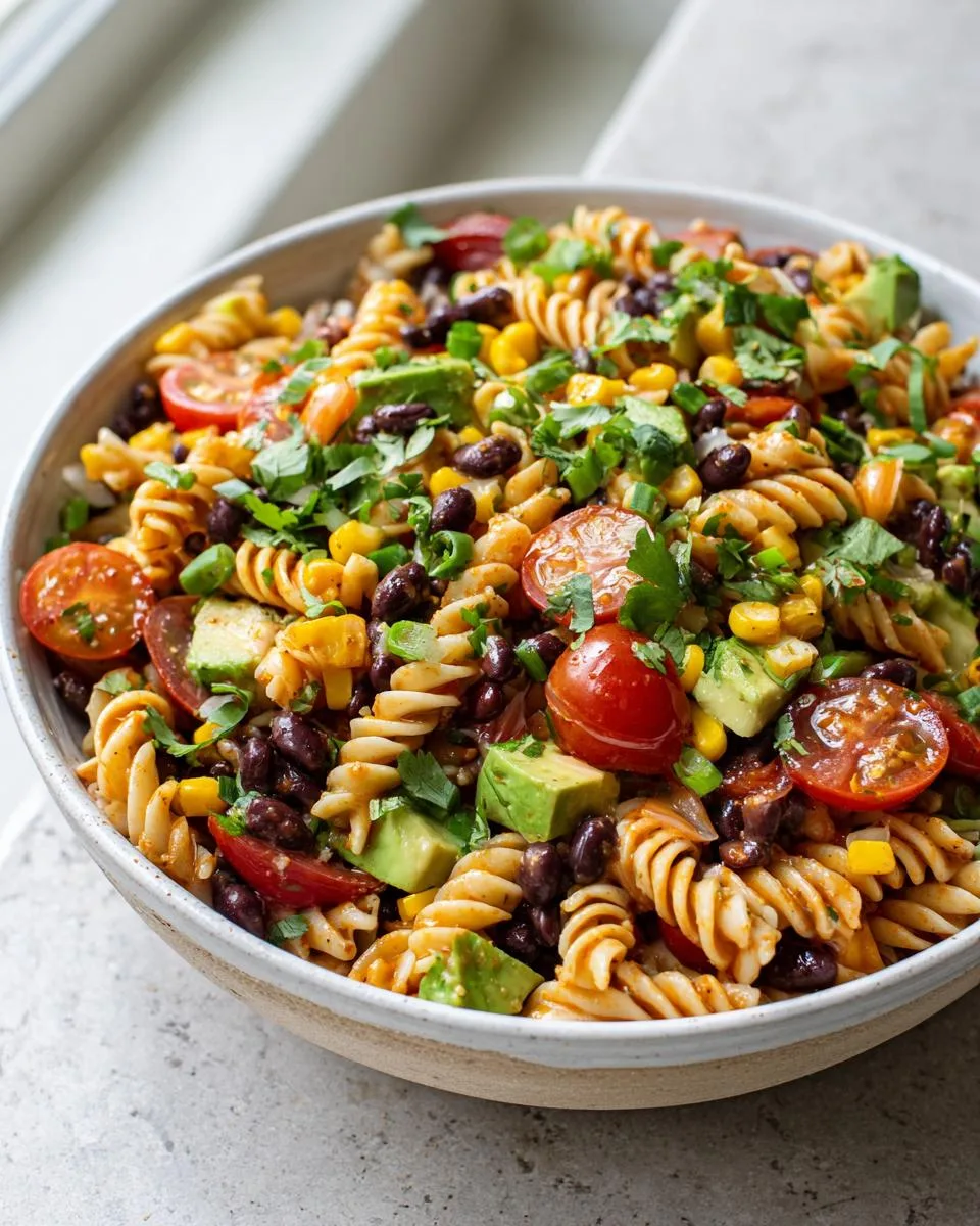 Healthy Taco Pasta Salad Bowl - detail 2