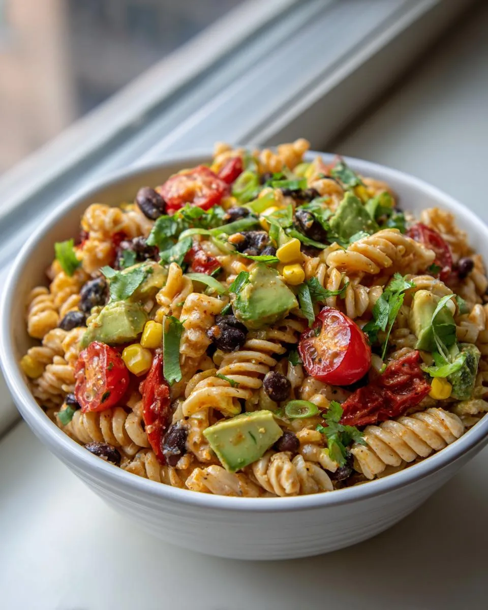 Healthy Taco Pasta Salad Bowl - detail 4