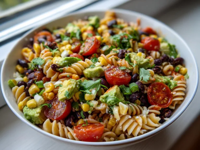 Healthy Taco Pasta Salad Bowl