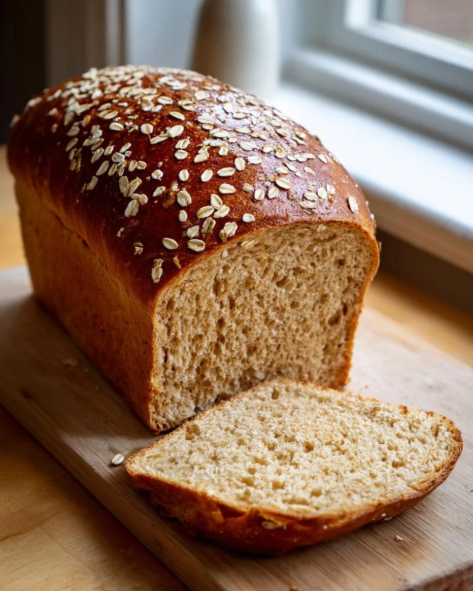 Homemade Honey Wheat Bread - detail 2