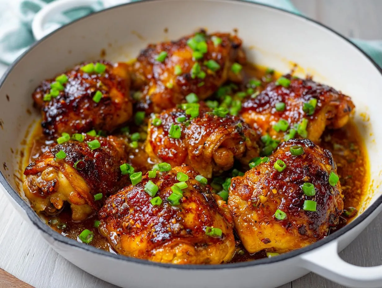 25-Minute Honey Garlic Chicken Thighs Recipe – Lip-Smacking Good!